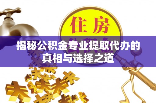 巴里坤揭秘公积金专业提取代办的真相与选择之道