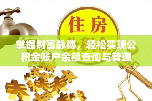 巴里坤掌握财富脉搏，轻松实现公积金账户余额查询与管理