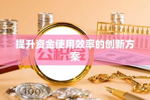 巴里坤提升资金使用效率的创新方案
