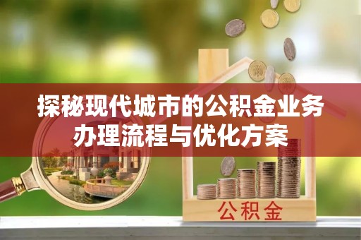 巴里坤探秘现代城市的公积金业务办理流程与优化方案