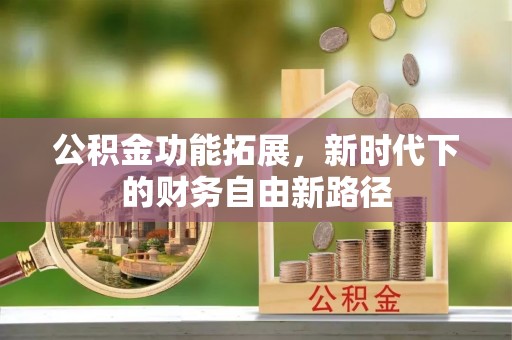 巴里坤公积金功能拓展，新时代下的财务自由新路径
